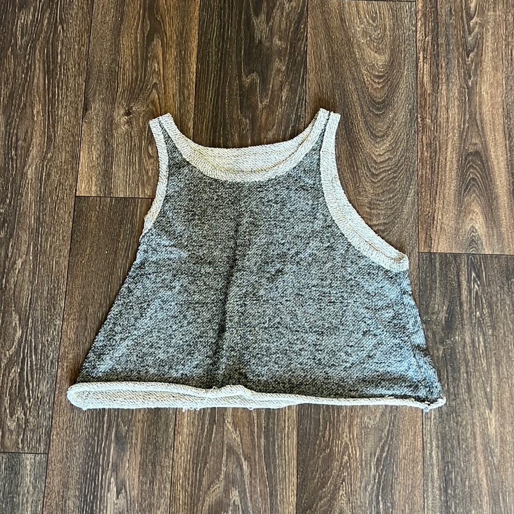 Blue Life Fit Gray Top